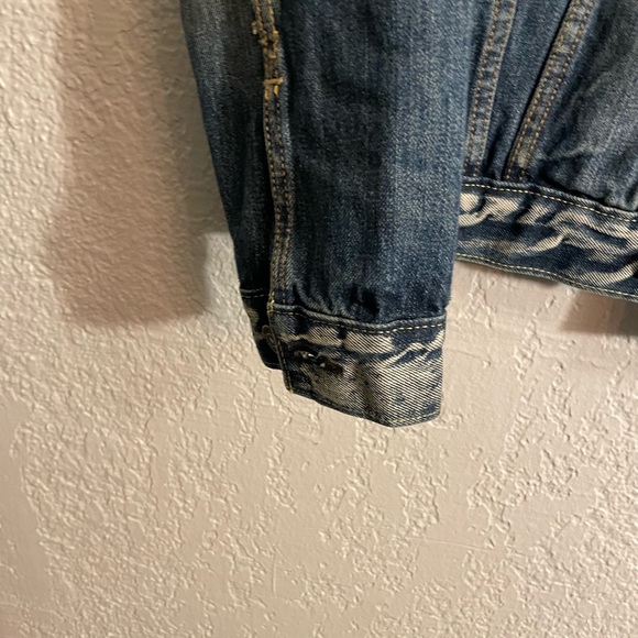 Mens Levi Strauss & Co Levis Red Tag Distressed Long Sleeve Jean Jacket 72334 - Picture 7 of 7